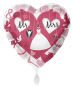Preview: Folienballon - Mr. & Mrs., Herzen! - ø 43cm